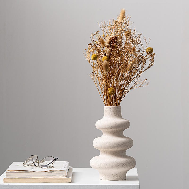 Modern Irregular Shape Ceramic Vase Decorative Minimalist Vases