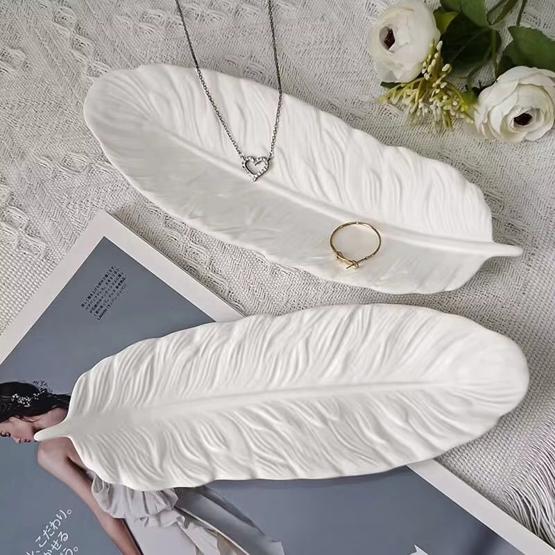 Feather Plate Wing Storage Box Tray
